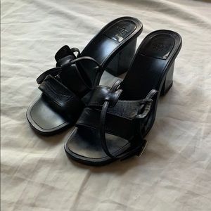 Gucci Block Heel Sandals, Black Size 35